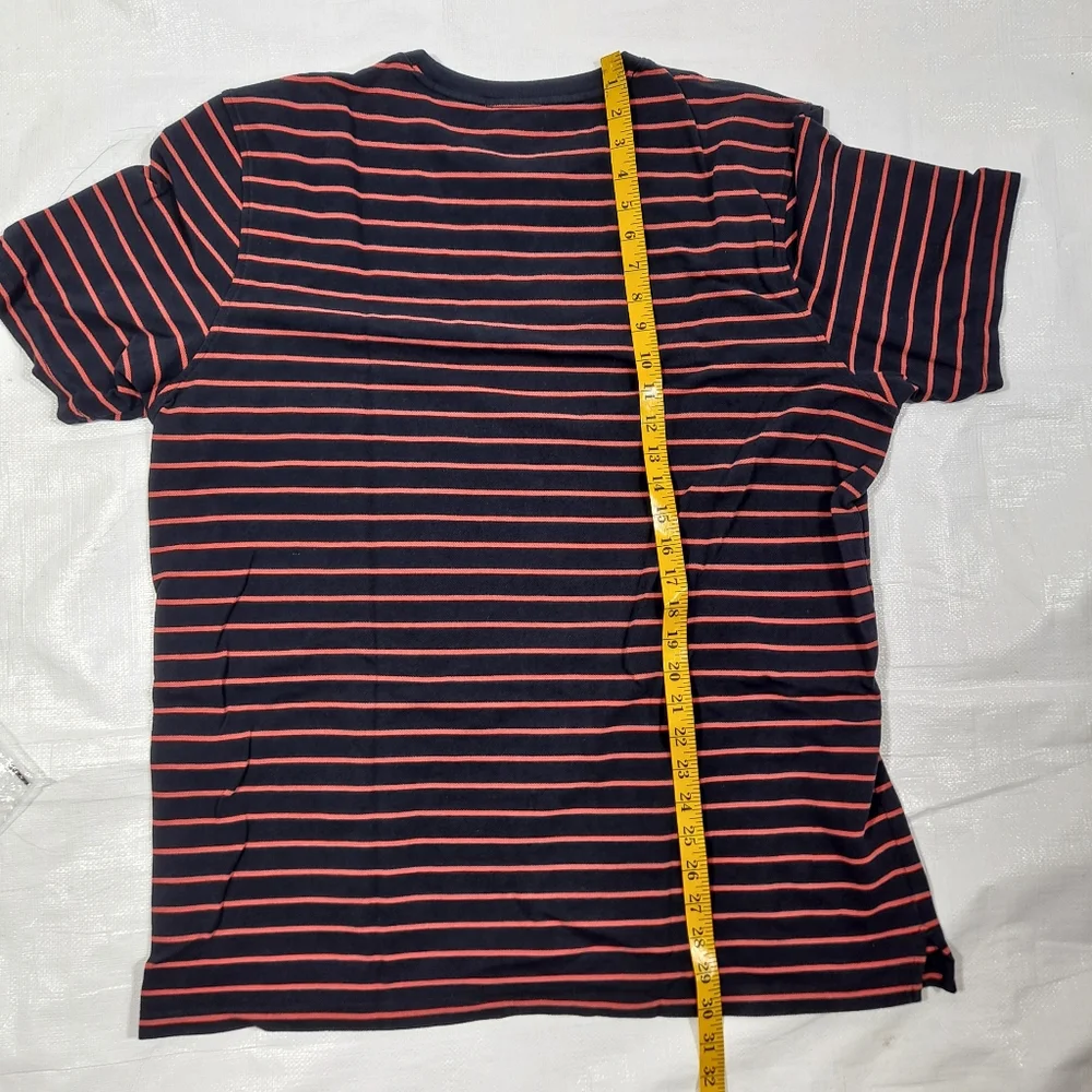 J. Crew Black Striped Pique Short Sleeve T-Shirt NIP